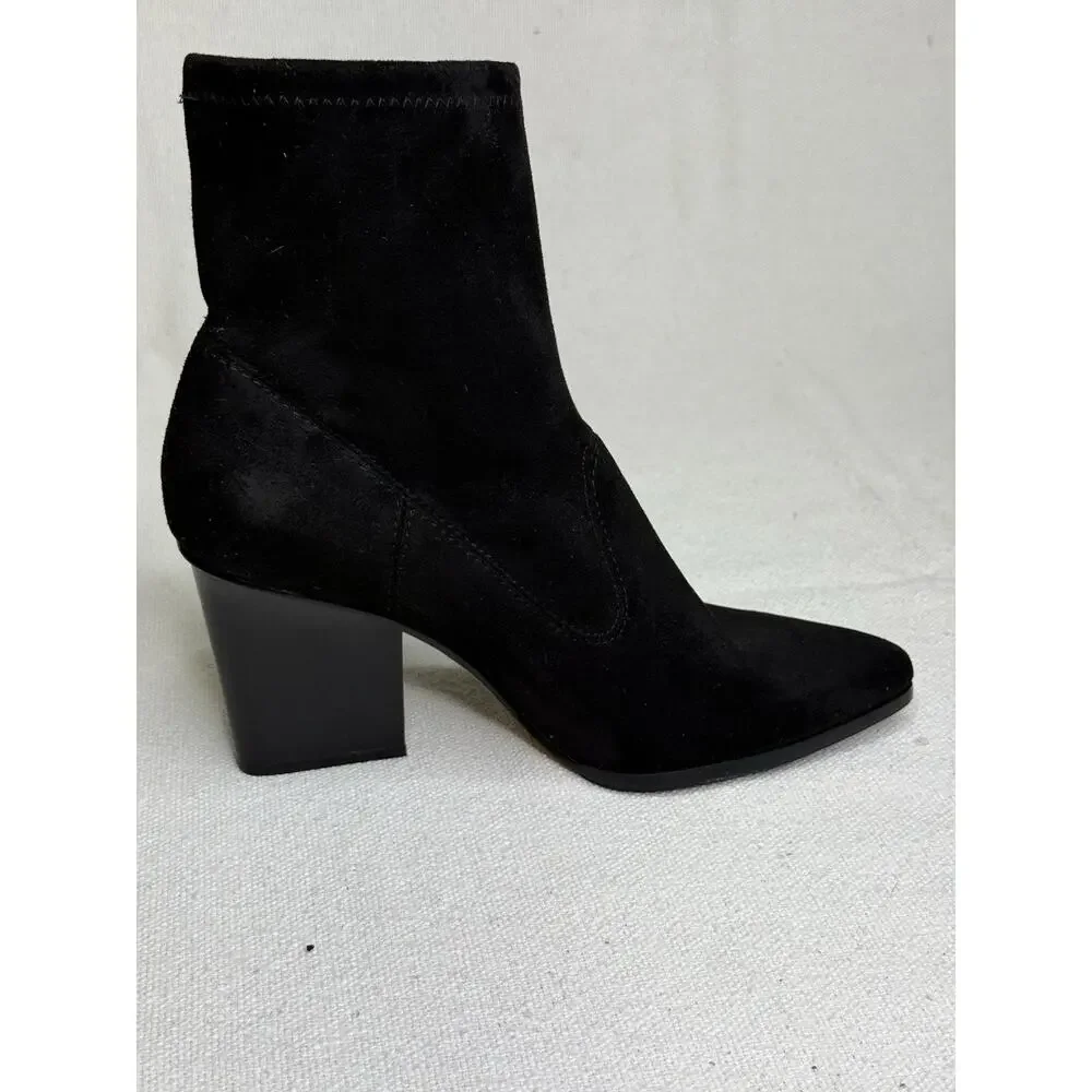 Donald J Pliner Black Suede Ankle Booties Boot Size 6 M Boots